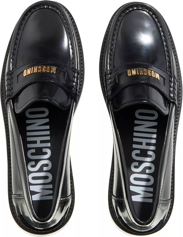 Moschino Loafers College Loafer in zwart
