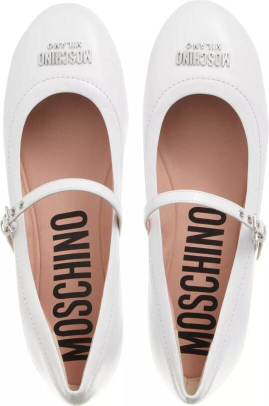 Moschino Loafers Plate Ballerina in wit