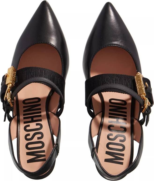 Moschino Loafers Scarpad.Ot Mq38 75 Nappa+Gom.Pu in zwart