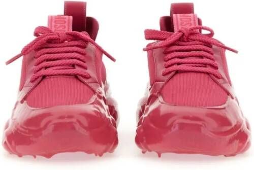 Moschino Low-Top Sneakers Chunky Sole Sneakers With Logo Detail in roze