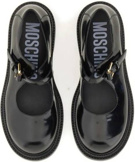 Moschino "Olive" Moccasin in zwart