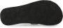 Moschino Sandalen Black Leather Sandal With Logo Detail in zwart - Thumbnail 4