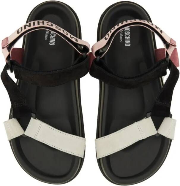 Moschino Sandalen Chunky Platform Sandals With Logo Strap in meerkleurig