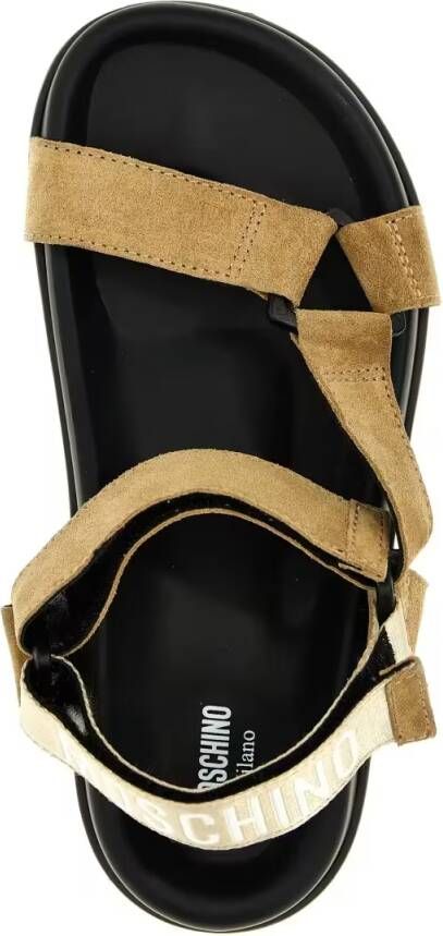 Moschino Sandalen Suede Sandals in zwart