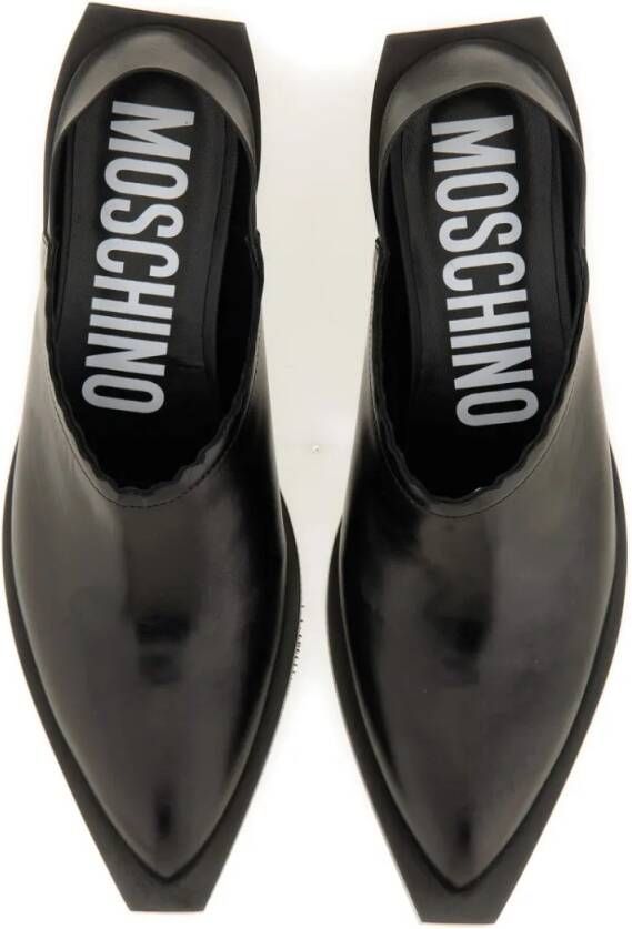 Moschino Shootie Cuban Heel in zwart