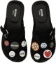 Moschino Slippers & Mules "Pin" Mules in zwart - Thumbnail 3