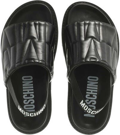 Moschino Slippers San Lod Fussbett50 Nappa in zwart