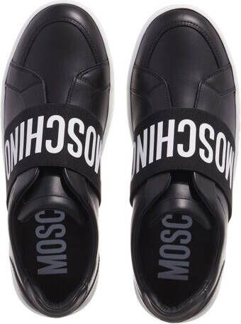 Moschino Sneakers Sneakerd Logo Vitello in zwart