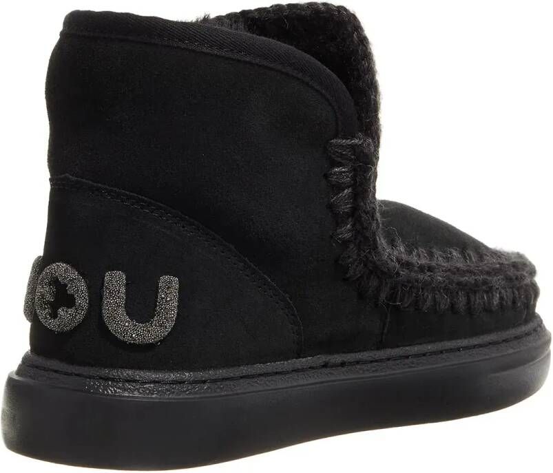 Mou Boots Eskimo Sneakers With Glitter in zwart