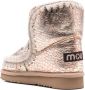 Mou Boots Textured Gold Ankle Boots in beige - Thumbnail 4
