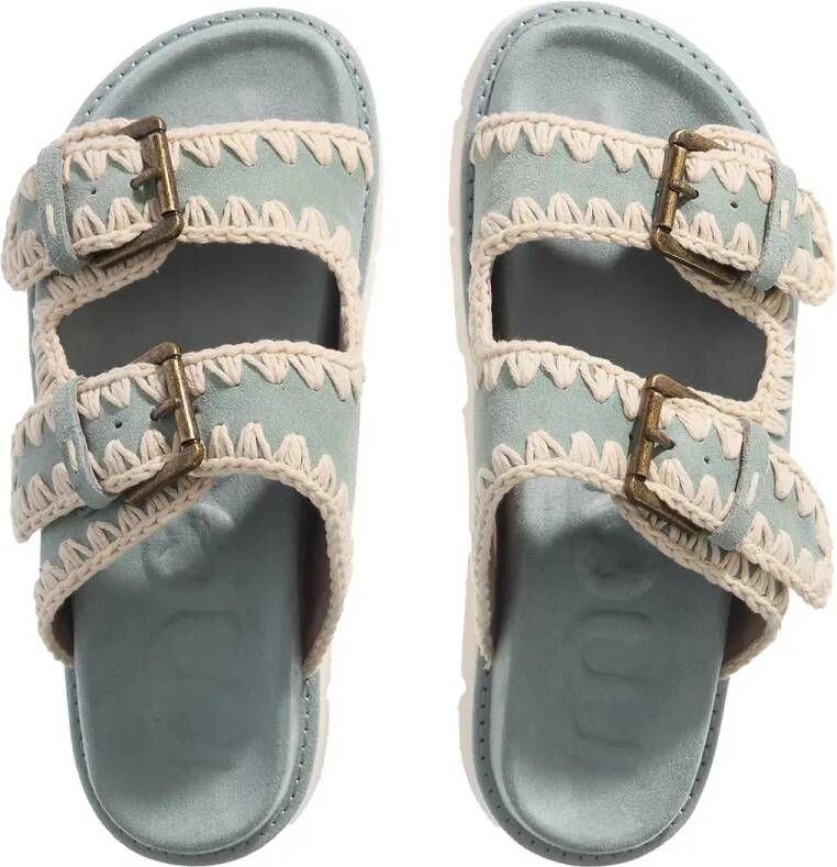 Mou Sandalen Bio Sandal Two Buckles in blauw