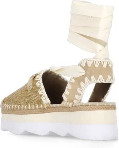 Mou Sandalen Gold Lurex Sandals in goud