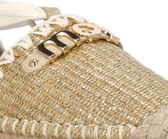 Mou Sandalen Gold Lurex Sandals in goud