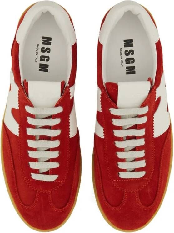 MSGM Low-Top Sneakers "Retro" Sneaker in rood
