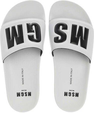 MSGM Sandalen Slides in wit