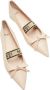 N°21 Leather Ballet Pumps in beige - Thumbnail 3