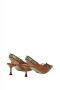 N°21 Sandalen Leather Slingback Pumps in bruin - Thumbnail 2