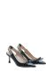 N°21 Sandalen Leather Slingback Pumps in zwart - Thumbnail 2