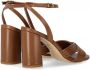 Ncub Bruine sandaal met gekruist detail Brown Dames - Thumbnail 7