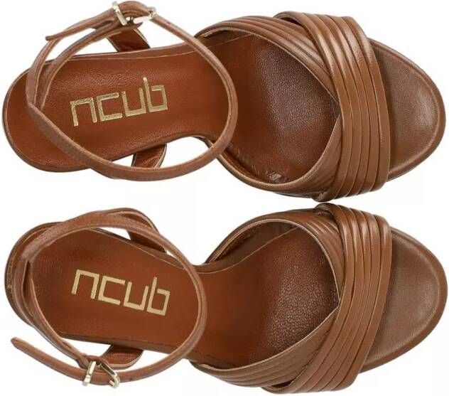 Ncub Sandalen Light Brown Heeled Sandal in bruin