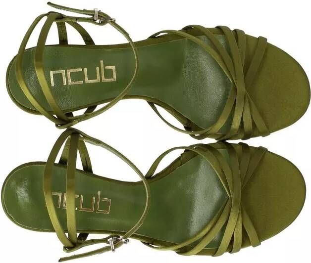 Ncub Sandalen Mamy Green Heeled Sandal in groen