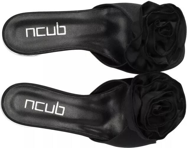 Ncub Sandalen Stich Black Slide in zwart