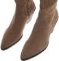 Bruin Tinten Romee Rock Enkellaarsjes Enkelboots met rits Dames Taupe - Thumbnail 13