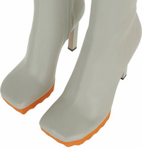 Off-White Boots & laarzen Nappa Sponge Ankle Bootie in grijs