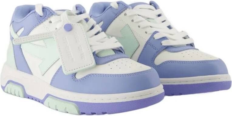 Off-White Low-Top Sneakers Out Of Office Sneakers Leather Blue in blauw
