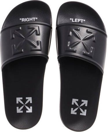 Off-White Slippers & Mules Arrow Pool Sliders in zwart