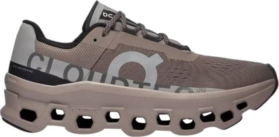 ON Running Low-Top Sneakers Flat Shoes Cinder Fog in wit