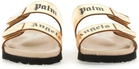 Palm Angels Sandalen Sandal With Logo in goud