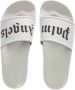 Palm Angels Slippers met logoprint Wit - Thumbnail 10