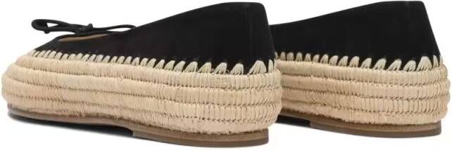 Paloma Barceló Comfort-Focused Ballerinas With Woven Jute Sole in beige