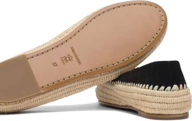 Paloma Barceló Comfort-Focused Ballerinas With Woven Jute Sole in beige