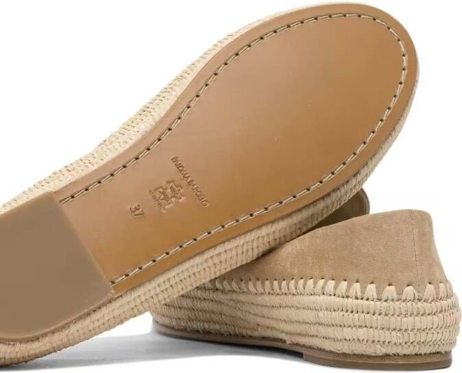 Paloma Barceló Loafers With Soft Suede Finish in beige