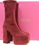 Paris Texas Boots Booties Maroon in bruin - Thumbnail 3