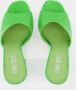 Paris Texas Sandalen Holly Anja Mules Kiwi Leather in groen - Thumbnail 2