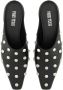 Paris Texas Slippers & Mules "Bella" Pointed Toe Leather Mules in zwart - Thumbnail 4