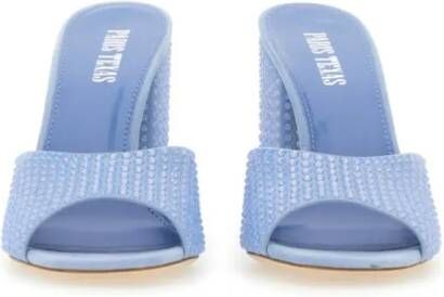 Paris Texas Slippers & Mules Holly Anja Suede Mules in blauw