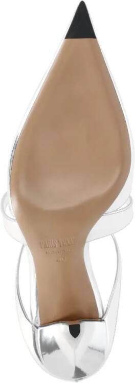 Paris Texas Slippers & Mules Silver Laila Mule Shoes in zilver