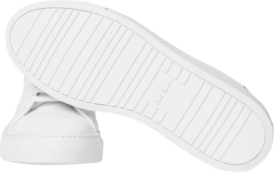 Paul Smith Low-Top Sneakers blanche perforee logo cuir basso Paul Smi in wit