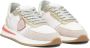 Philippe Model Low-Top Sneakers Beige Sneakers With Suede And Leather Panels in wit - Thumbnail 10