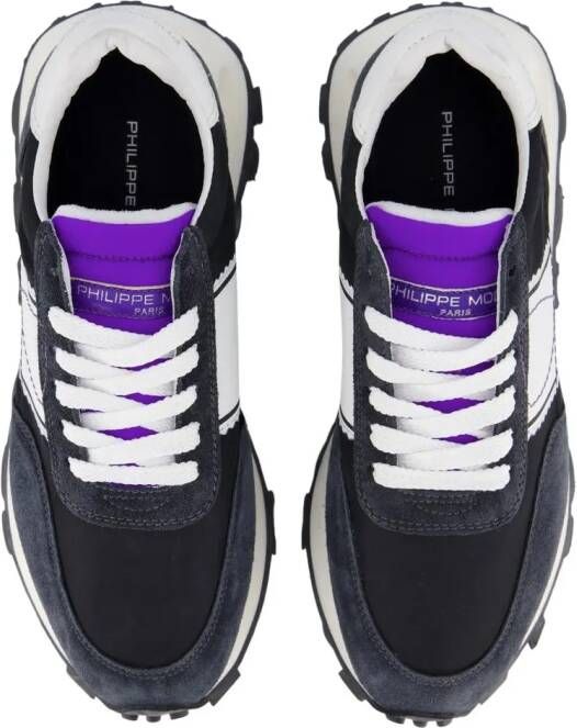Philippe Model Low-Top Sneakers Nero Viola in zwart