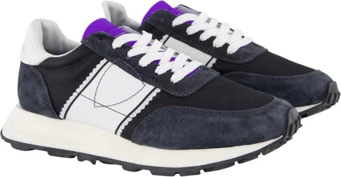 Philippe Model Low-Top Sneakers Nero Viola in zwart