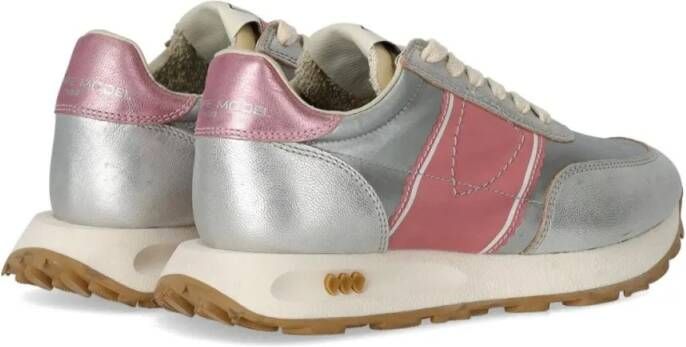 Philippe Model Low-Top Sneakers Tour Low Vintage Metal Argent Rose Sneaker in zilver