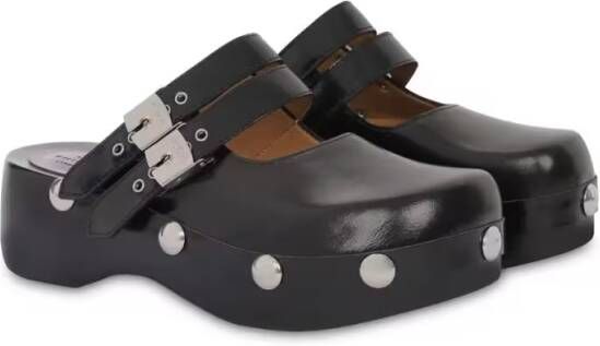 Philosophy Di Lorenzo Serafini Sandalen Chunky Black Clogs in zwart