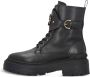 Pinko Boots Chunky Platform Black Leather Boots With Decorativ in zwart - Thumbnail 2