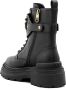 Pinko Leren enkellaarzen met logoriem Black Dames - Thumbnail 22