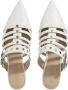 Pinko Slippers & Mules Pointed-Toe Sabot With Cut-Out Insert in wit - Thumbnail 15